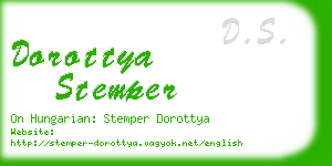 dorottya stemper business card